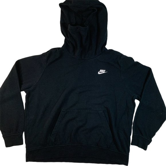 Nike Other - Nike small swoosh & spell out funnel neck hoodie